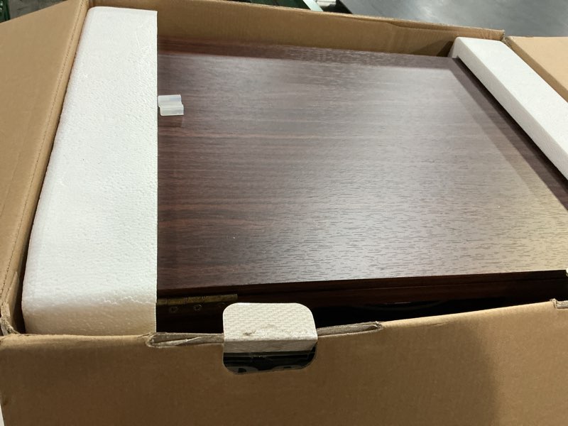 Condition photo showing Good Condition for victrola the quincy 6-in-1 bluetooth record player & multimedia center with built-in speakers – 3-speed turntable, cd & cassette player, fm radio, wireless music streaming (espresso) espresso record player