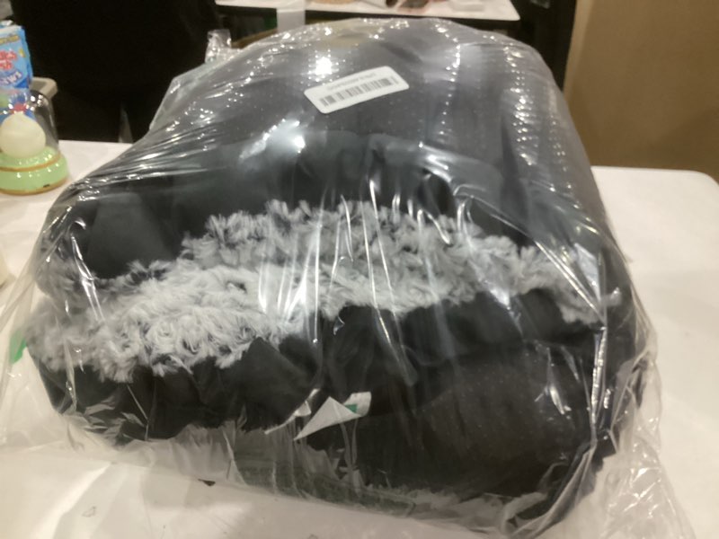 Condition photo showing Good Condition for POCBLUE Deluxe Washable Dog Bed for Large Dogs Dog Crate Mat 35 Inch Comfy Fluffy Kennel Pad Anti-Slip for Dogs Up to 60 lbs, 35" x 23", Grey 35.0"L x 23.0"W x 3.5"Th Grey