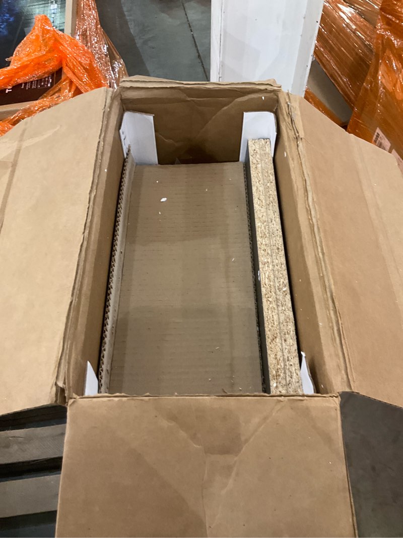 Condition photo showing As Is for Ameriwood Home The Loft 1 Drawer Storage Tower, Black Oak