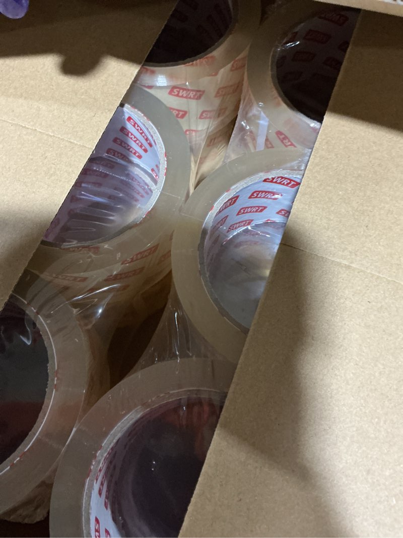 Condition photo showing New/Like New for swrt 2.7mil thick ultra clear packing tape, 24 rolls heavy duty packaging tape for shipping packaging moving mailing, thicker sealing tape-1.88" x 60 yards per roll, 1440 total yards