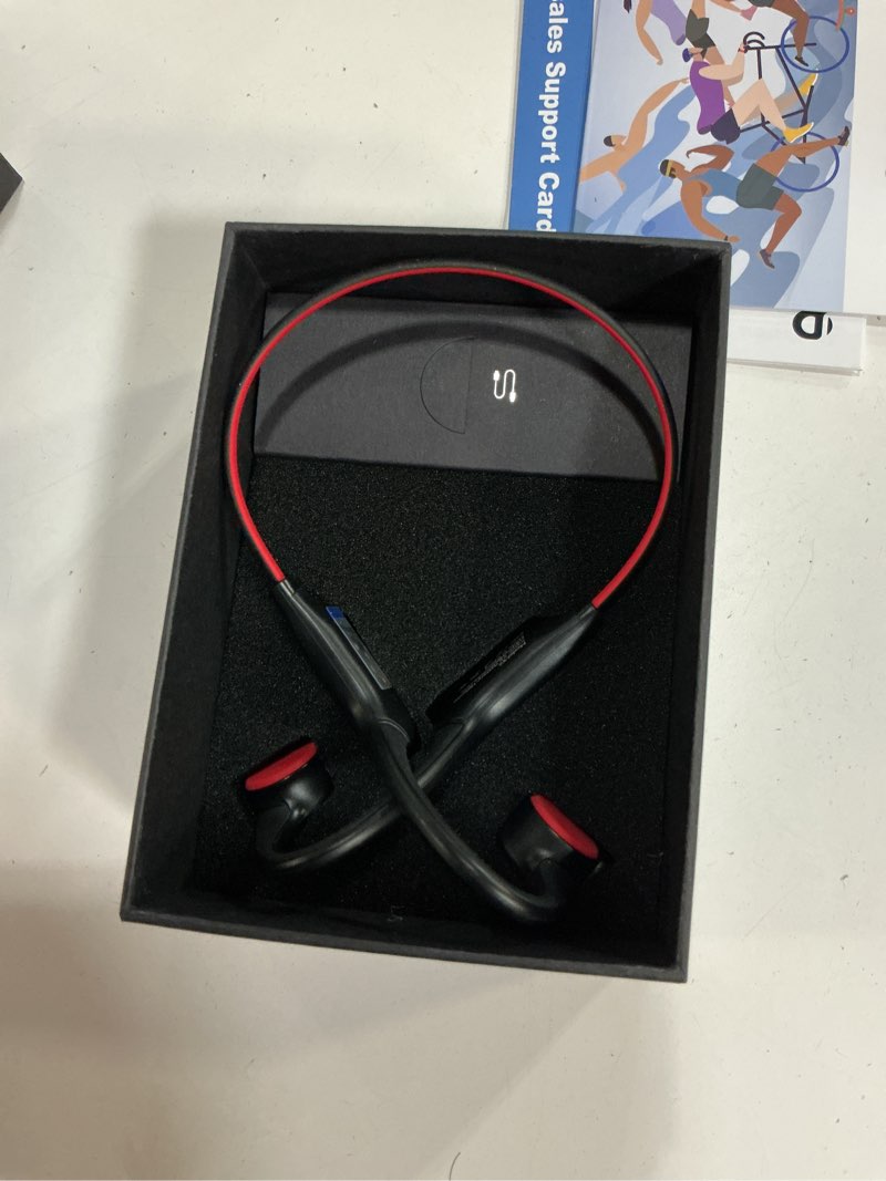 Condition photo showing Good Condition for Open Ear Sport Headphones, Wireless Bone Conduction Earphones, Built-in 32GB MP3,with Mic, IP68, Sweat & Water Resistant, Up to 8 Hours Battery, Bluetooth 5.3, for Running, Workouts, Swimming