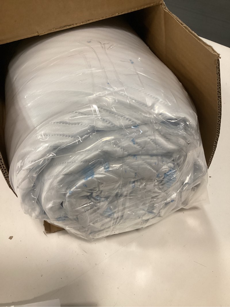 Condition photo showing New/Like New for OhGeni 3 Inch Cooling Twin Size Gel Memory Foam Mattress Toppers Pad, Soft Washable Bed Cover with Anti-Slip Base & Zipper, Fits 6"-19" Mattresses with Straps?Extra Comfort & Back-Friendly for Kids Twin 3''