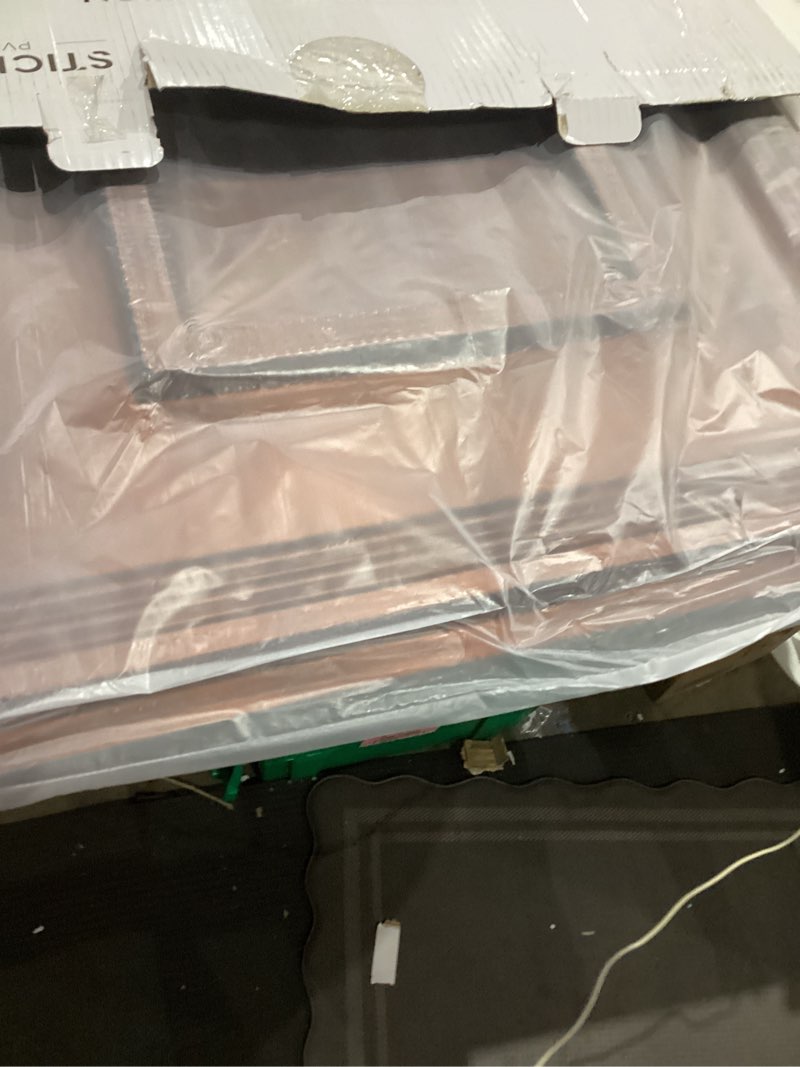 Condition photo showing As Is for STICKGOO Glue Up Ceiling Tiles, PVC Decorative Drop Ceiling Tile Antique Copper Ft, PTiles Antique Copper