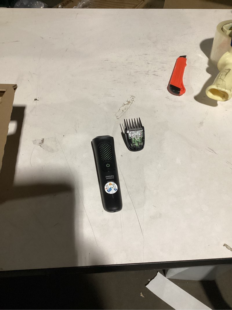 Condition photo showing Good Condition for Philips Norelco All-in-One 3000 Series 13 in 1 Trimmer, Beard Styler & Men's Hair Clipper, 9 Length Settings & Self-Sharpening Skin-Friendly Blades, MG3919/50 Black MG3919/50 - 13 Pieces + Comfort Blades