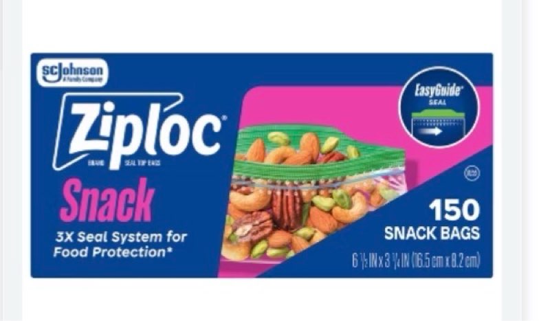 Ziploc case of 12 150ct box