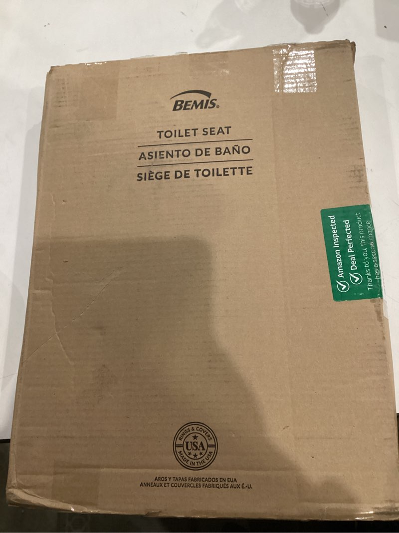 Condition photo showing As Is for Bemis 730SLEC Slow Close Toilet Seat, Easy Clean Hinges and Durable Plastic Seat, Made in USA, Round, White Round - Slow Close