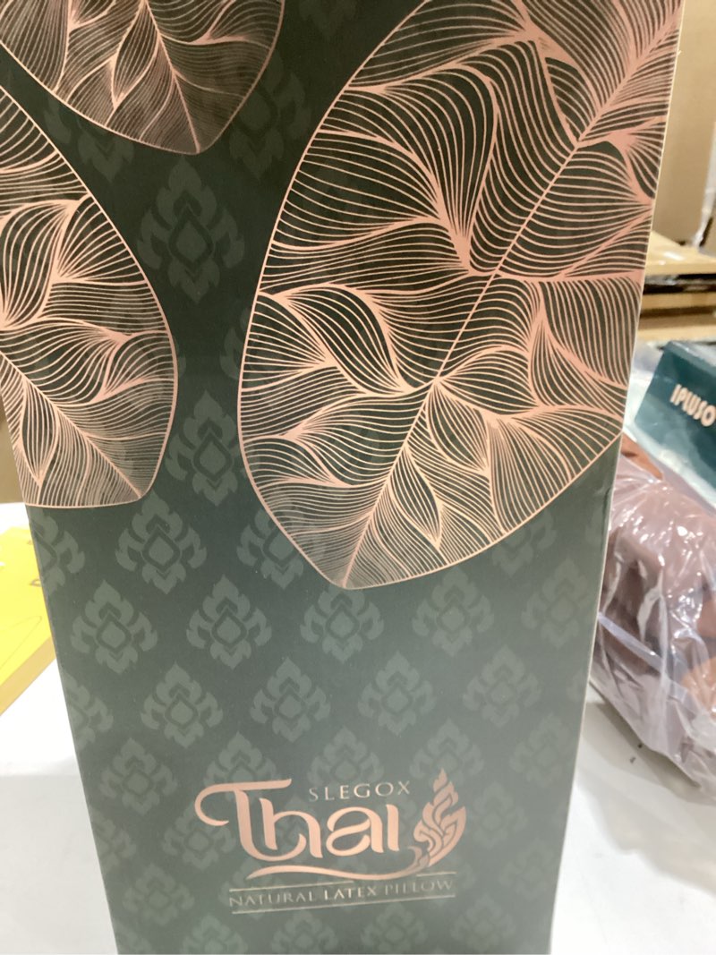 slegox Latex Pillow Features Medium-Soft Latex Foam and Removable ice Silk Pillowcase Suitable for S