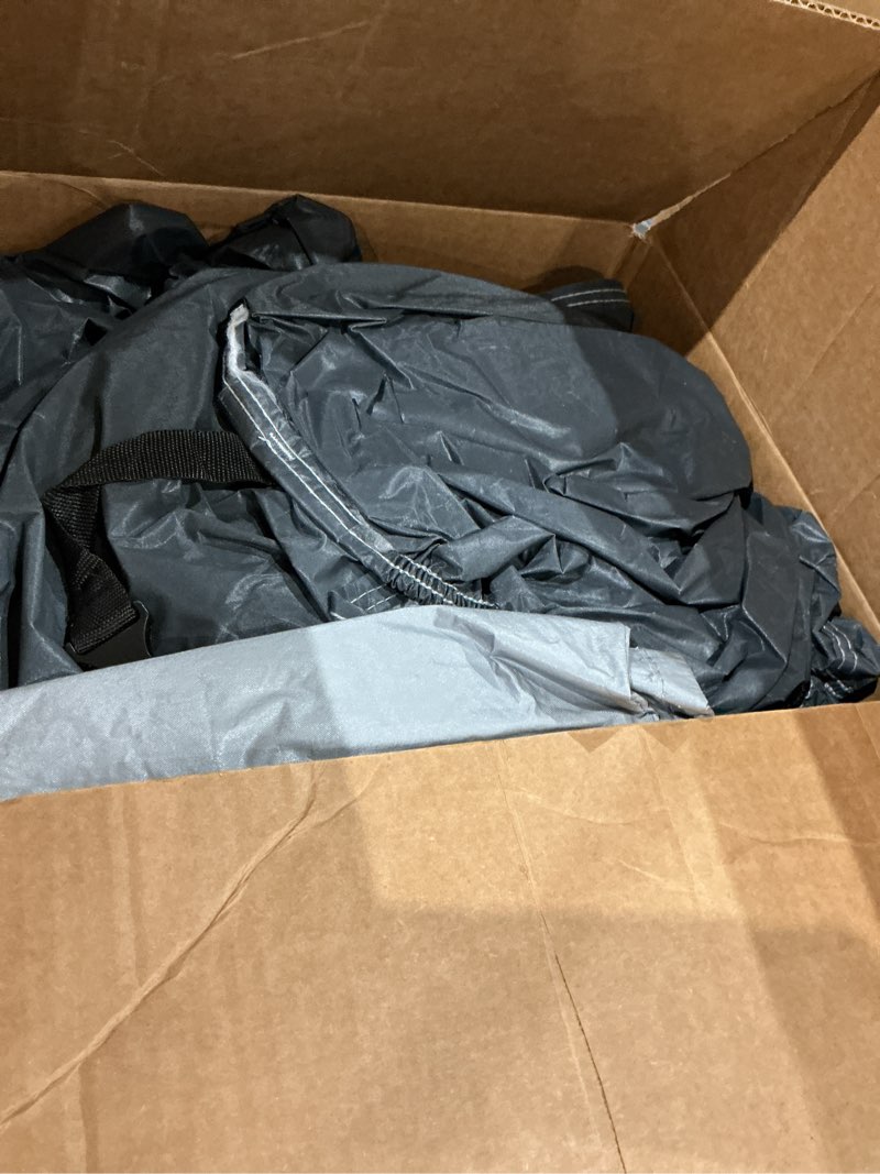 Condition photo showing As Is for gunhyi 16 layers car cover waterproof all weather, heavy duty full exterior cover universal fit coupe pontiac firebird/trans am, chevy malibu/chevelle, dodge charger, hyundai genesis, jaguar xj etc. 0 coupe car cover 0 fit coupe length 194-202 inch