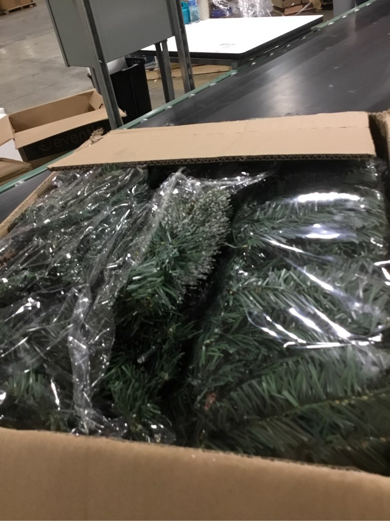 Condition photo showing Good Condition for Yuxung 9 Feet Artificial Christmas Garland with Lights Prelit Garland Christmas Decorations Lighted Christmas Garland with Pine Cones Red Berries for Indoor Outdoor Home Fireplace Wreath Classic Style