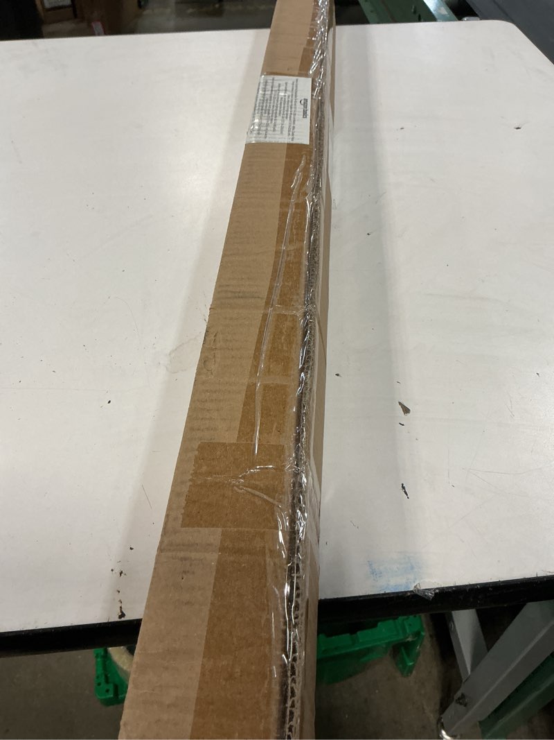 Condition photo showing New/Like New for amazon basics no drilling spring tension curtain rod, easy to install, adjustable 54-90" width, sturdy, white, classic finial white 54-90" indoor