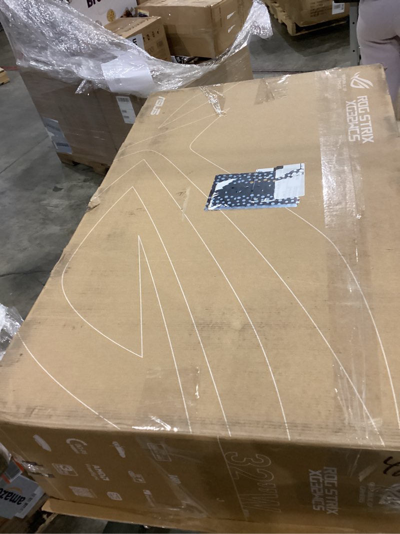 Condition photo showing Good Condition for asus rog strix 32” 1440p usb-c curved hdr gaming monitor (xg32wcs) - qhd, 180hz, 1ms, fast va, extreme low motion blur sync, freesync, displaywidget, tripod socket, ai technology, 3 yr warranty 32" fast va curved 180hz qhd