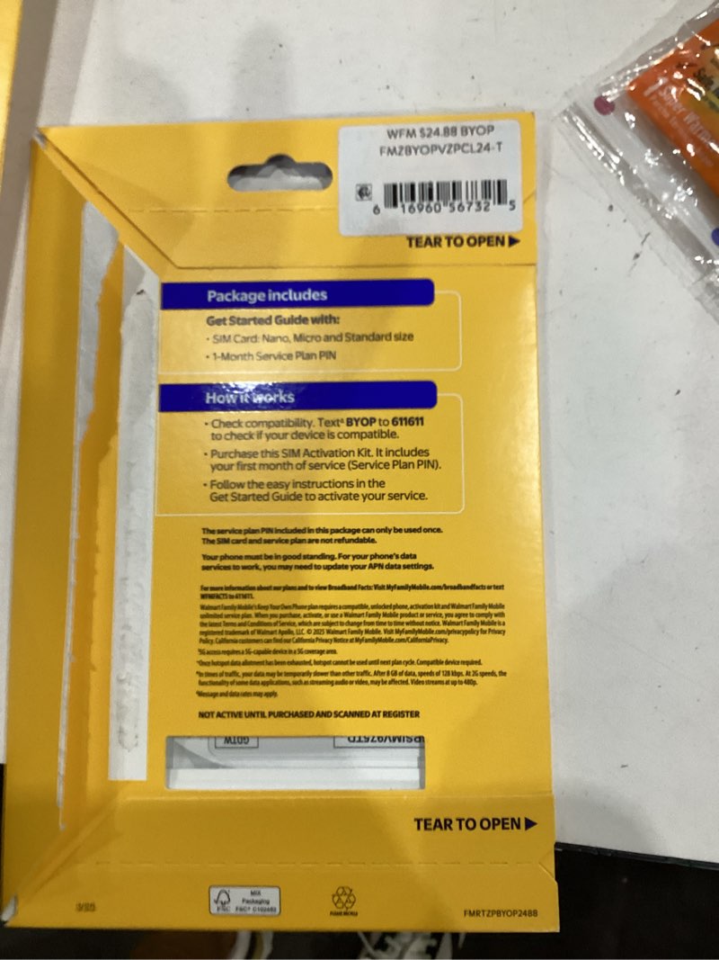Condition photo showing New/Like New for mobile unlimited talk & text monthly prepaid plan (8 gb at high speed, then 2g*) e-pin top up (email delivery) best seller