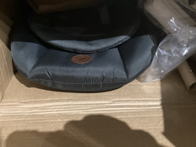 Condition photo showing As Is for Maxi-Cosi Minla 6-in-1 High Chair for Babies & Toddlers, Portable Foldable Highchair, EcoCare Fabric, 9 Heights, 5 Reclines, 4 Tray Positions, Classic Graphite