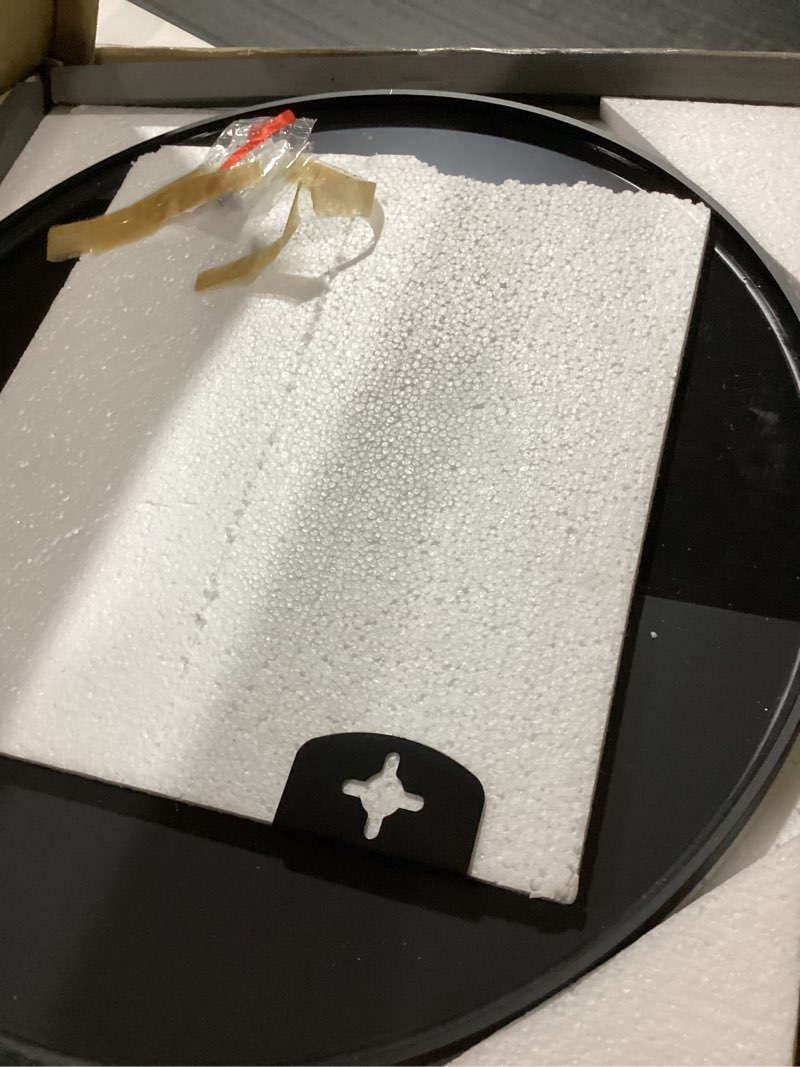 BEAUTYPEAK 20 Inch Round Mirror, Metal Frame Circle Mirror, Wall Mounted for Entryway, Bathroom, Vanity, Living Room, Black