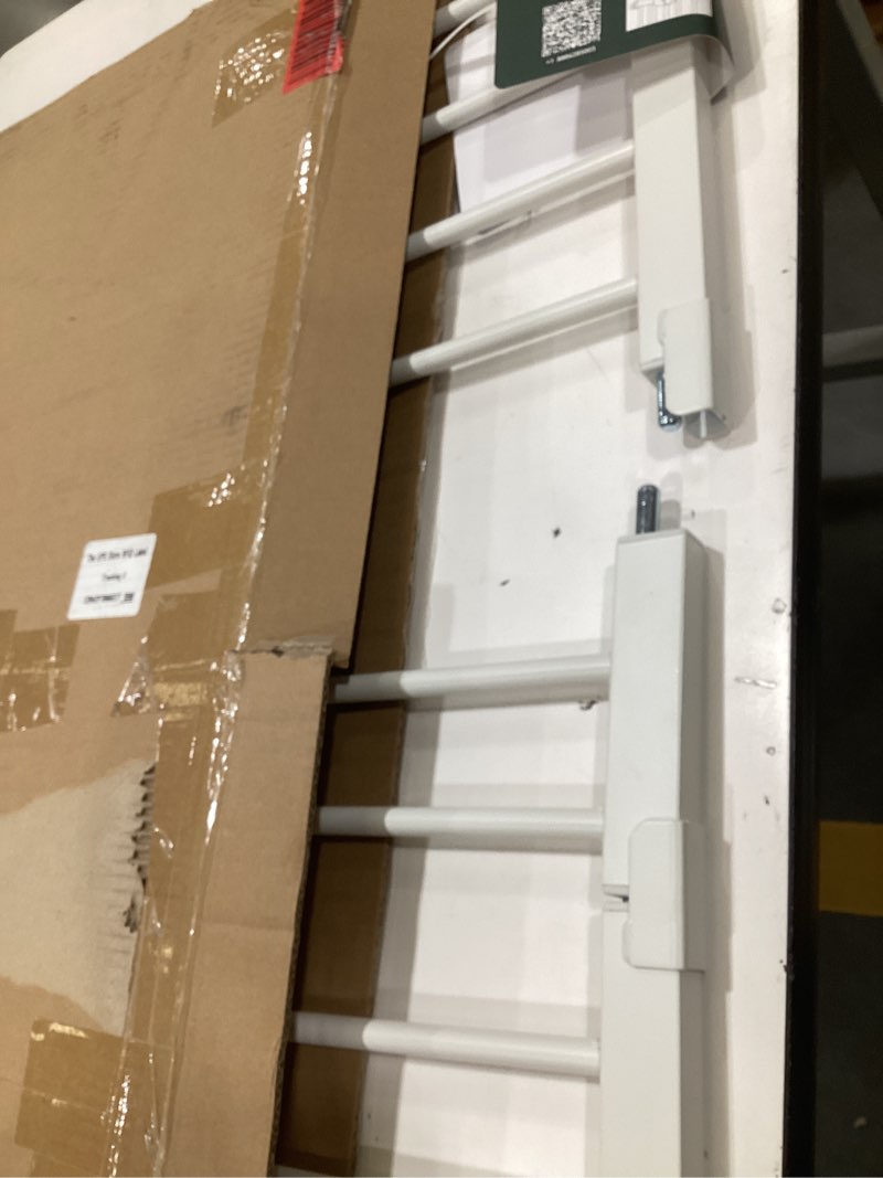 Condition photo showing Good Condition for babelio 29-55 inch extra wide baby/dog gate, pressguard p7, metal auto close, pressure mounted pet door for doorways, no need tools and drilling, with wall cups, white white 30"tall 29"-55" wide