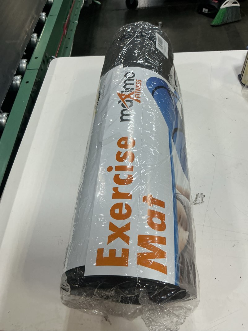 Condition photo showing New/Like New for maximo fitness yoga mat 72x24x0.5 non slip exercise pilates gym carry strap
