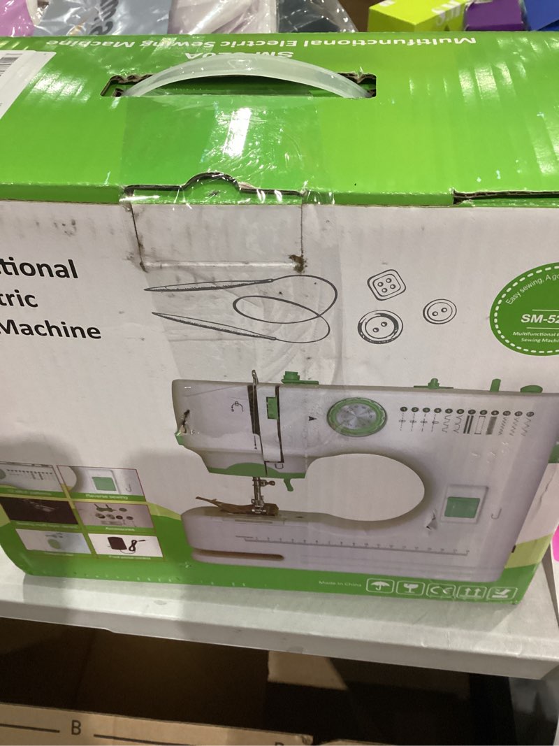 Condition photo showing Good Condition for Uwyriwooq Sewing Machine for Beginners, Mini Sewing Machine with Sewing Kits, Electric Portable Sewing Machine with Full Featured, Built-in 12 Stitches, Twin Needle Green