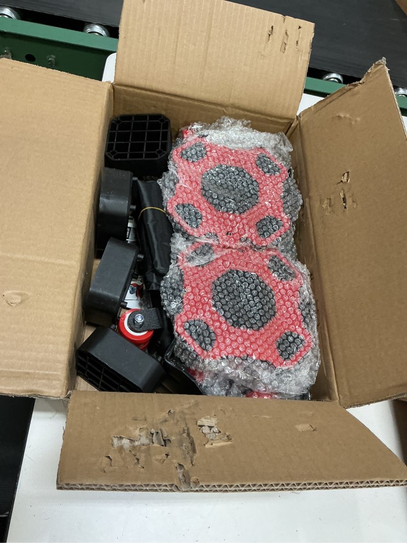 Condition photo showing New/Like New for Upgraded Furniture Dolly Movers 5 Wheel Heavy Duty 3000LBS Capacity Carbon Steel Panel 360° Rotating Casters Furniture Slider for Sofa Refrigerator Piano (Red, 6in) Red 6in