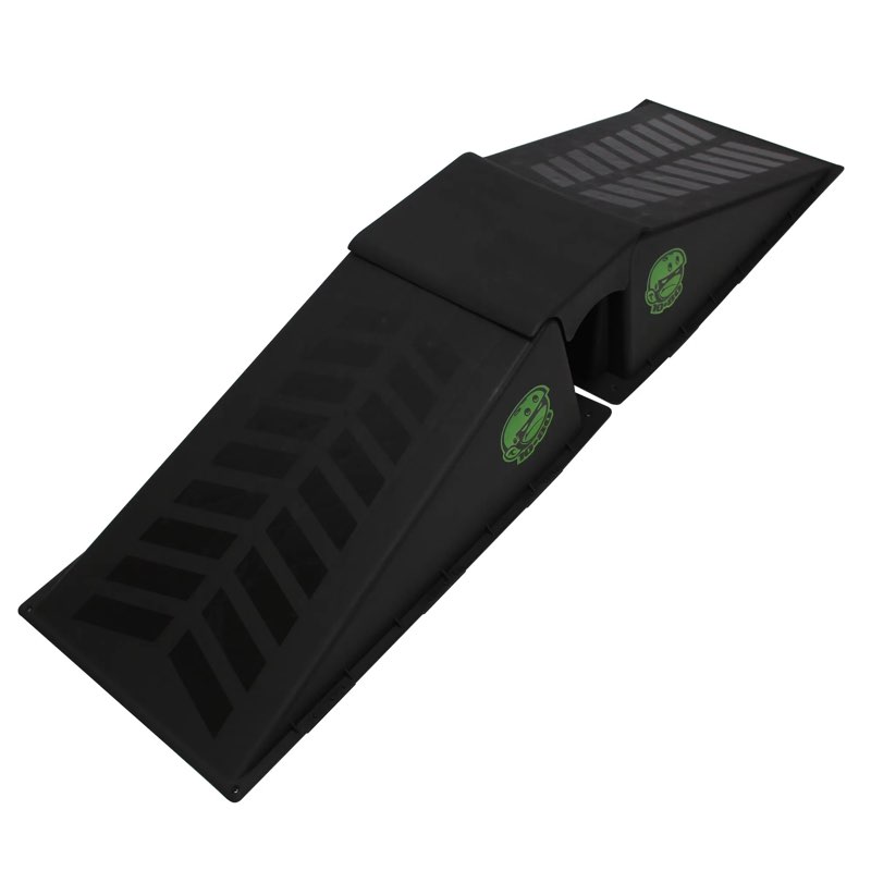 Ten-Eighty Micro Flybox Launch Ramp Set with 2 Ramps, Black – Ideal for Skateboard, Scooter, Bike