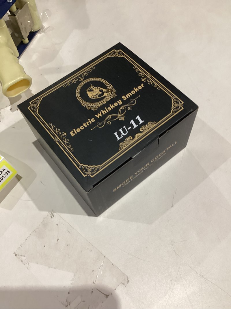 Condition photo showing New/Like New for Electric Whiskey Smoker Kit with 6 Wood Chips, Cocktail Infuser for Bourbon, Scotch, Old Fashioned Drinks, One Button Operation, USB Rechargeable, No Torch Required, Portable Whiskey Gifts for Men