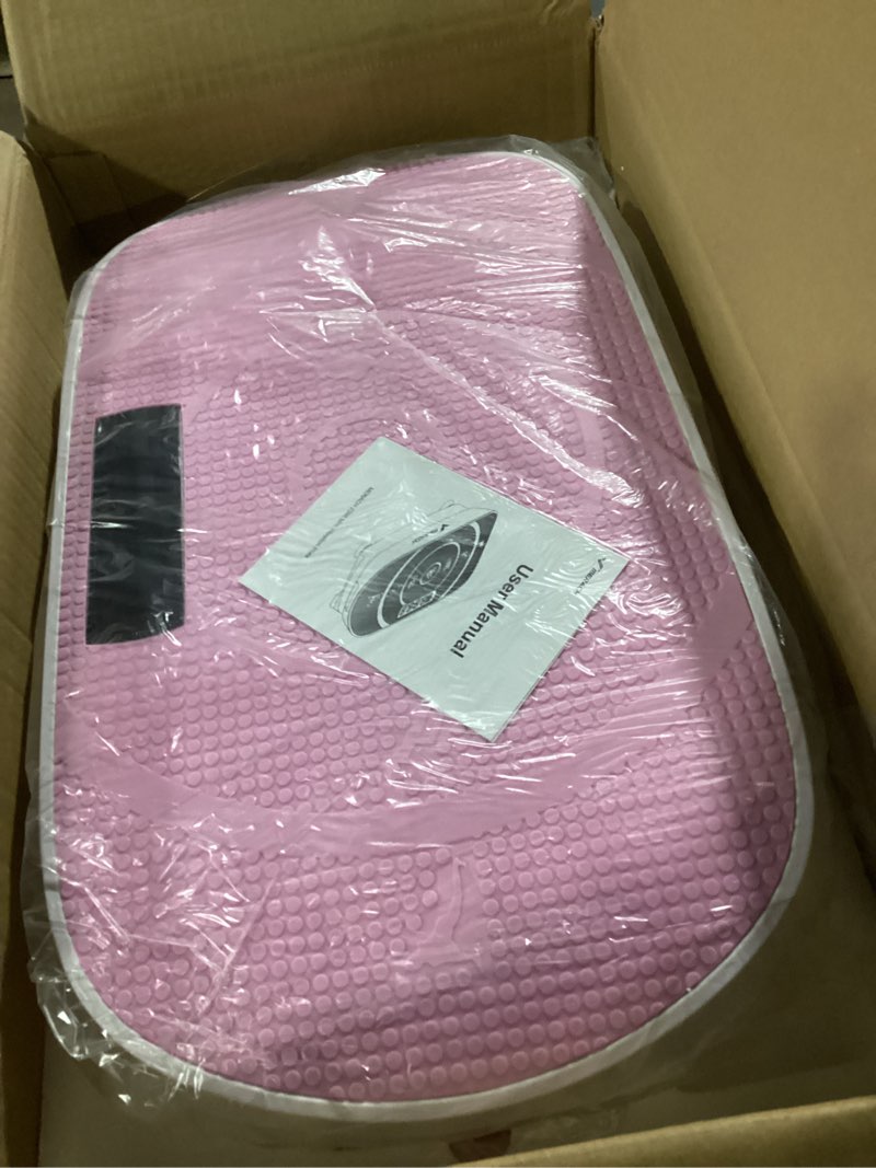 Condition photo showing Good Condition for MERACH Vibration Plate Exercise Machine, Curved Vibration Plate for Lymphatic Drainage Weight Loss, Vibrating Plate with Real-Time Calorie Tracking on LED Display, Workout Equipment for Home Women Men Pink