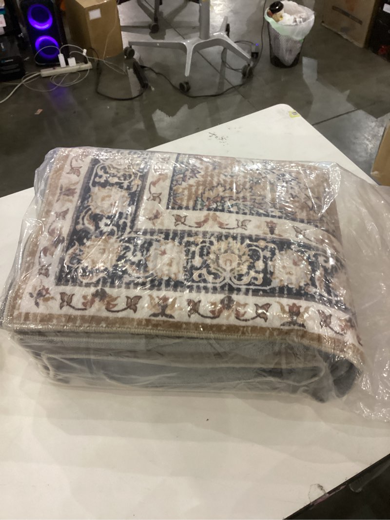 Condition photo showing New/Like New for GarveeHome Moroccan Trellis 5x7 Area Rug - Soft, Non Slip, Washable, Indoor, Boho Floral Distressed Throw Carpet for Living Room, Bedroom, Nursery, Dorm, Home Office - Yellow Yellow 5' x 7' (Rectangular)