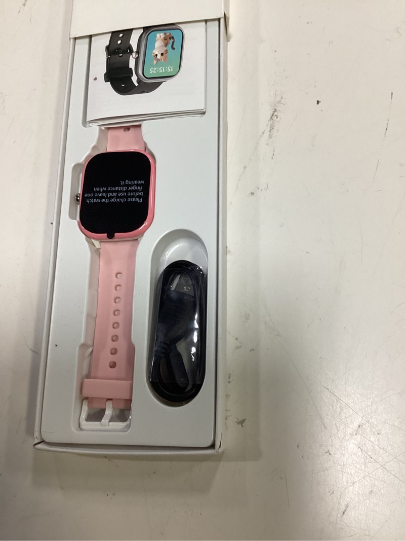 Condition photo showing Good Condition for kids wach for girls boys 6-15 year old - smart watch for kids 1.8" fitness tracker,no phone needed,pedometer sleep monitor heart rate waterproof,puzzle game for girls boys teens birthday gift (pink)