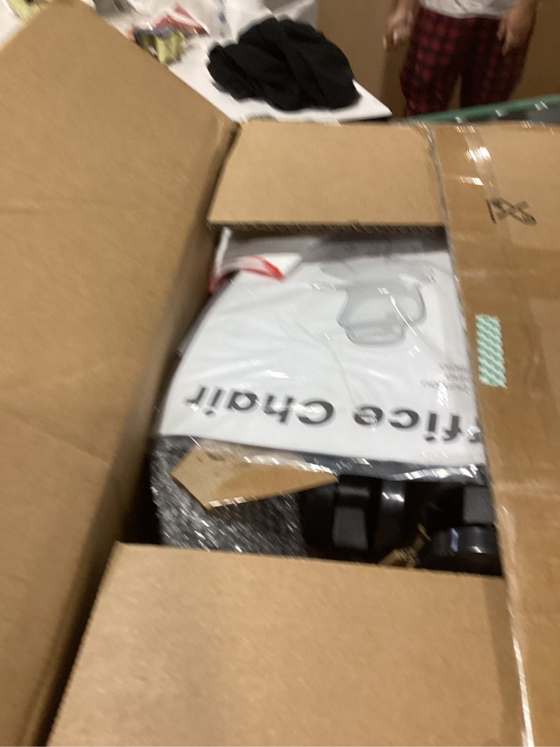 Condition photo showing New/Like New for marsail ergonomic office chair: office desk chair with high back mesh and adjustable lumbar support rolling work swivel task chairs with wheel 3d armrests and headrest black with headrest