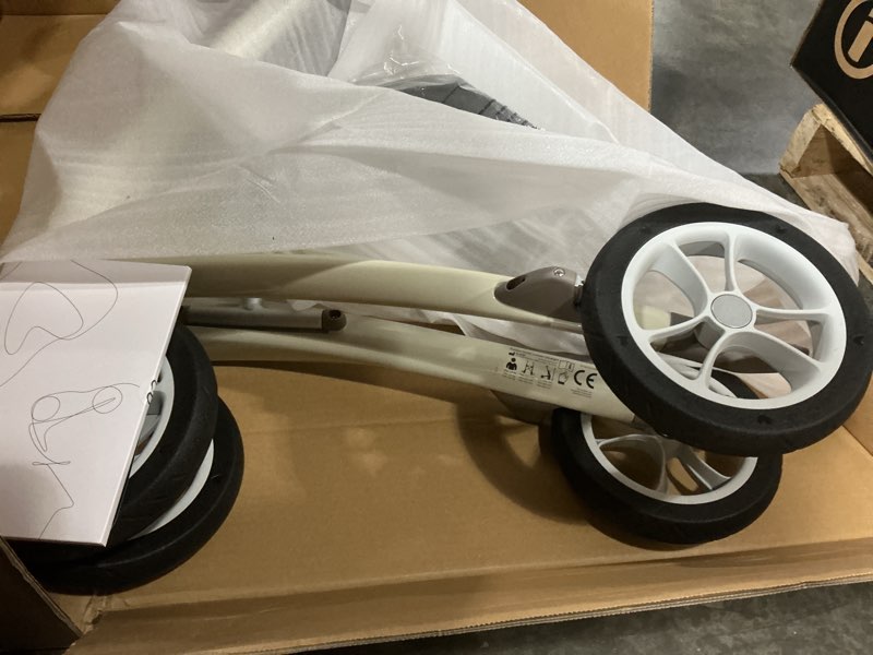 Condition photo showing Good Condition for byacre carbon ultralight rollator walker with organizer bag, wide track, oyster white white wide track