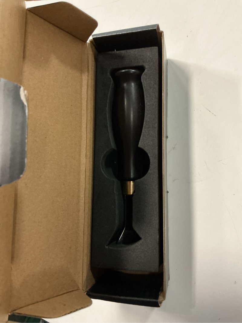 Condition photo showing As Is for wuta leather edge creaser 1.5mm leather edge creasing tool,stainless steel edge marking leather craft black wood handle tools 1 piece