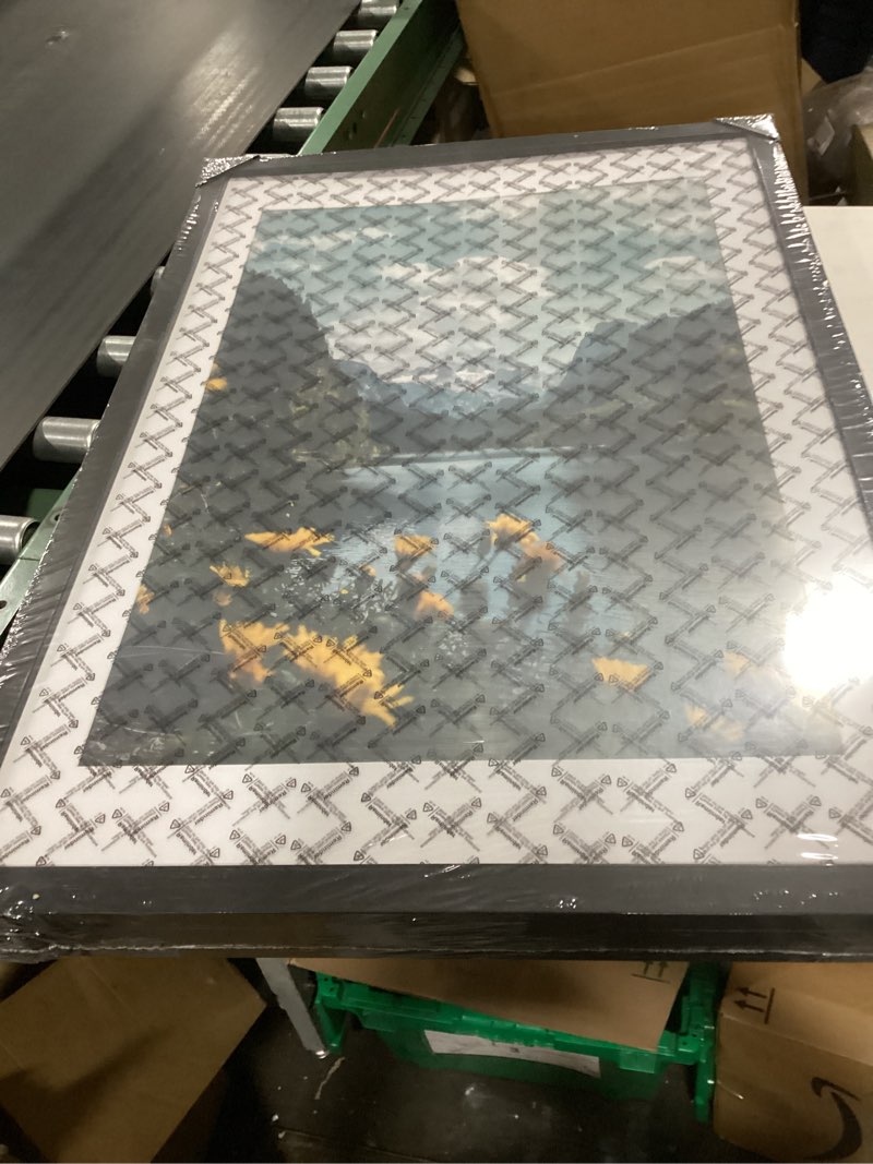 Condition photo showing New/Like New for picrit 24x36 picture frame 3 pack, black poster frame, display poster 20 x 30 with mat or 24 x 36 without mat for horizontal or vertical wall mounting black 24x36