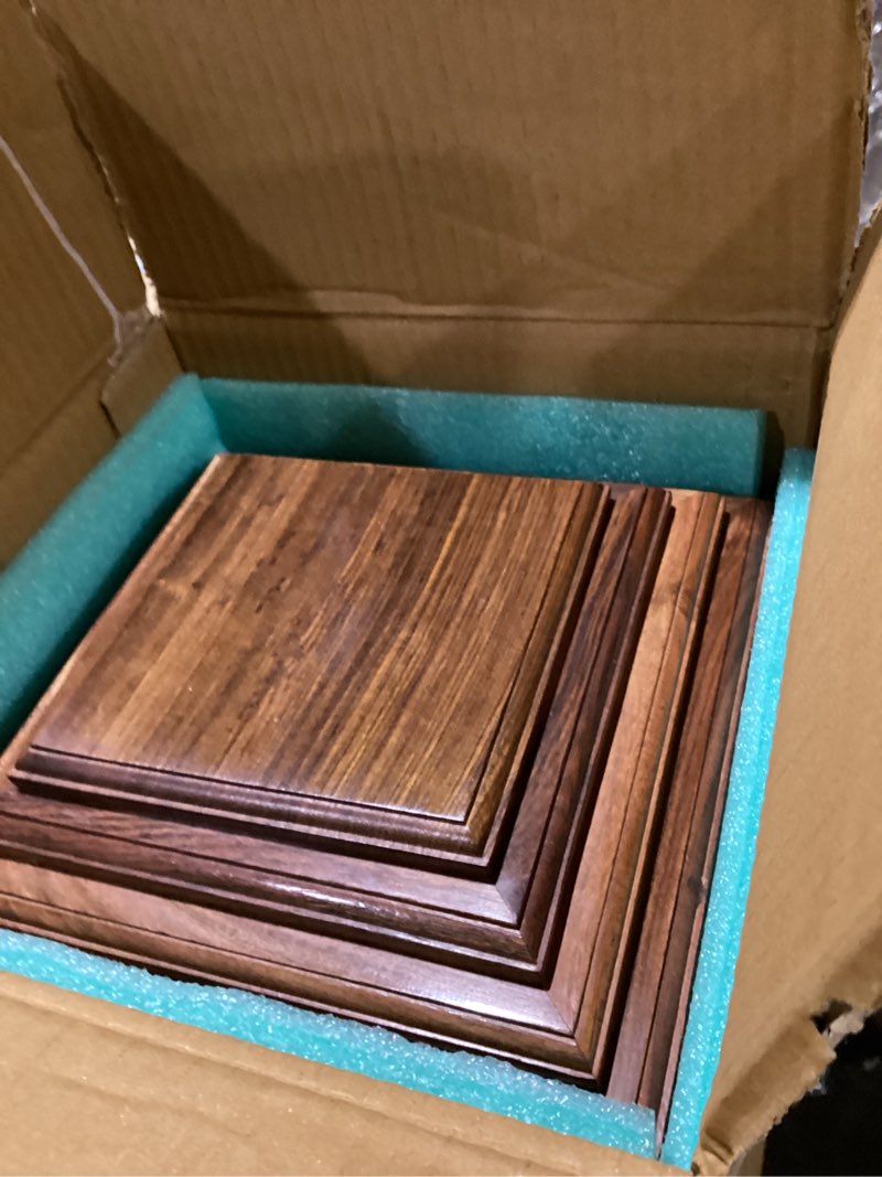 Condition photo showing As Is for wooden cross urn for adult ashes | cremation urns for male and female | rosewood urns for human ashes | funeral urns | decorative urns