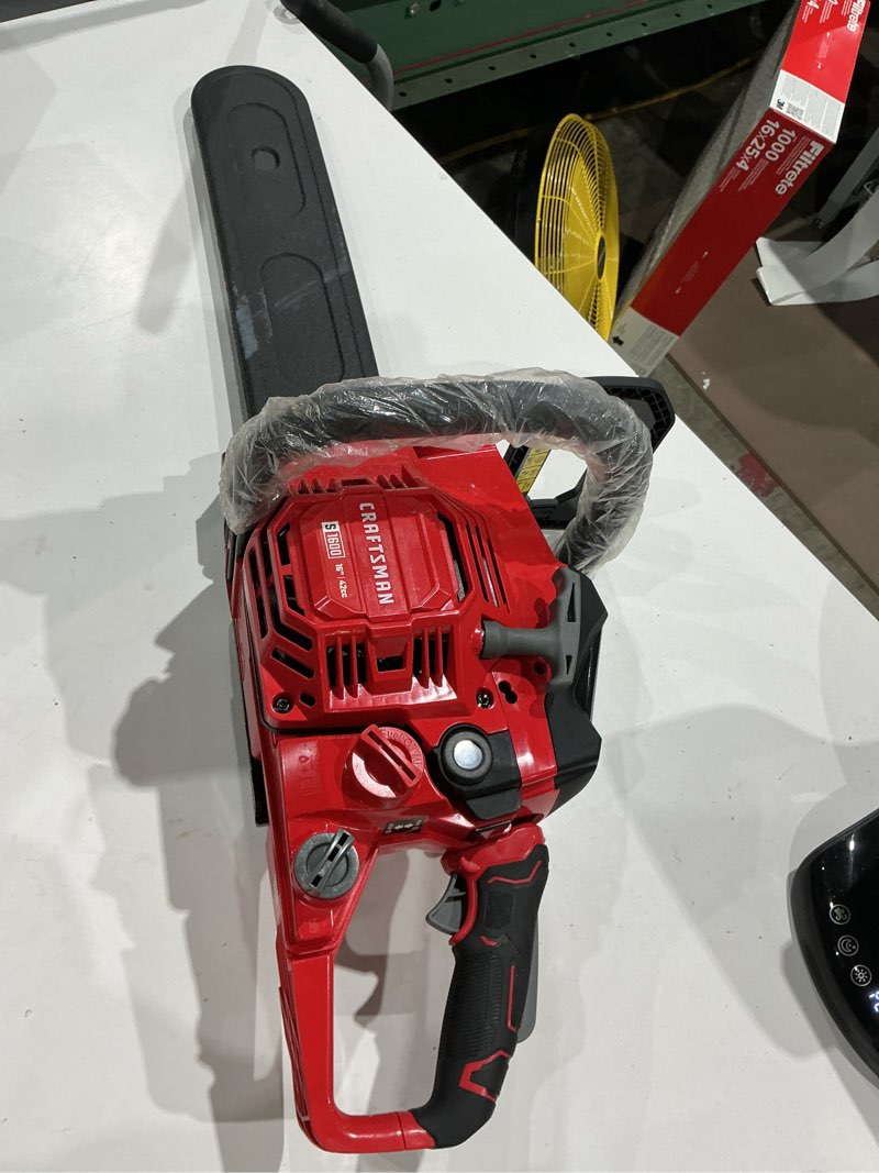 Condition photo showing As Is for craftsman s1600 42-cc 2-cycle 16-in gas chainsaw