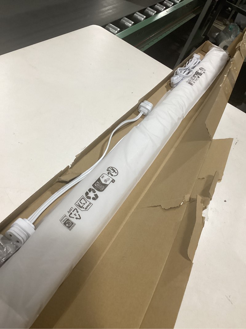 Condition photo showing Good Condition for LED Shop Light Fixture 4FT Plug in Ceiling Lights Linkable LED Tube Light 5000K Plug in Light Fixture for Bathroom Garage Overhead with ON/Off Switch 4FT/1PCS