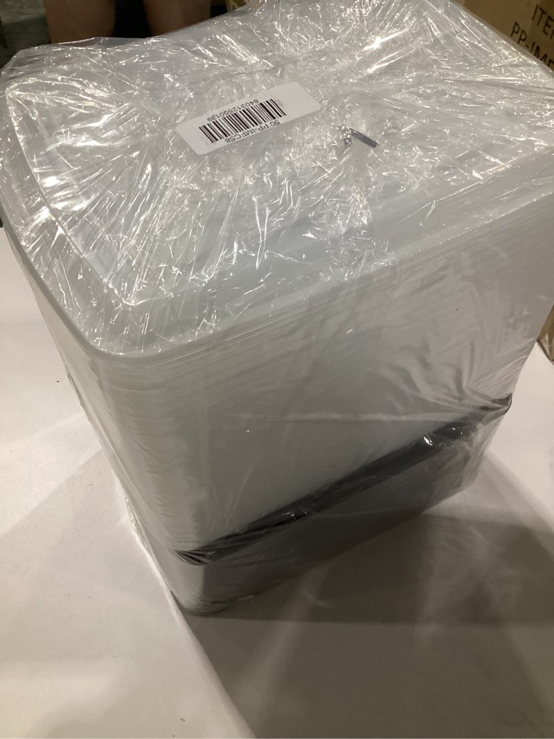 Condition photo showing New/Like New for 50 sets rectangle 58oz meal prep containers with lids microwavable food container plastic bpa free rectangle