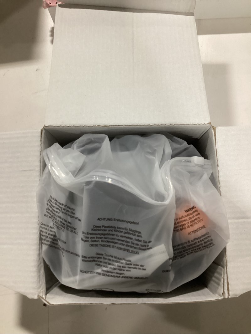 Condition photo showing New/Like New for Travel Neck Pillow with 100% Pure Memory Foam, G-Shape, Includes Eye Mask & Ear Plugs, Ergonomic Design for Airplane, Car & Office, etc, Beige Gray