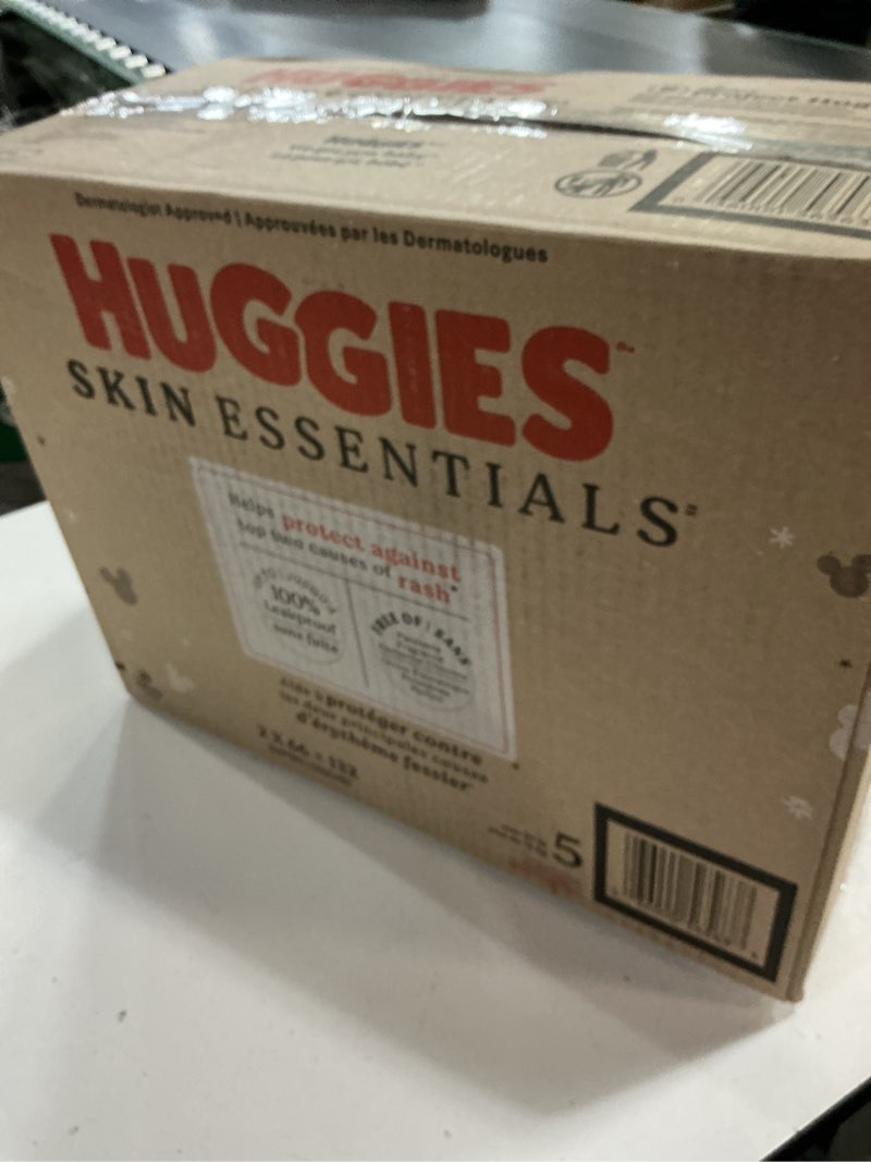 Condition photo showing New/Like New for huggies skin essentials disposable diapers - econ+ pack - size 5 - 132ct