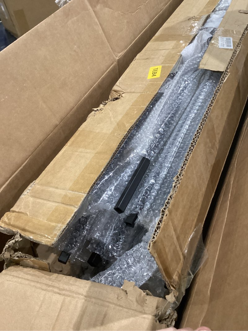 Condition photo showing As Is for 30 Pack Staircases Iron Balusters -1/2'' Square Hollow Metal Spindles with Single Basket and Double Twist Design, Includes 30 Flat Shoes & 30 Angle Shoes Single Basket+Double Twist-30 Pack 30