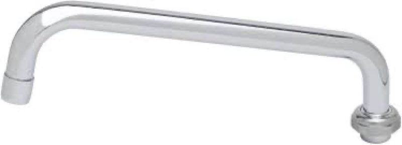 T&S Brass 5SP-14 Nozzle, Swing, 14" Length, 3/4-27UN Laminar Outlet Device, Chrome