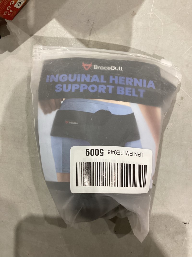 Condition photo showing Good Condition for Hernia Belts for Men & Women, Adjustable Inguinal Hernia Belt for Men with Pad Support, Post-Surgery Recovery Truss, Universal Abdominal Strap Guard for Left or Right Side (Small, Black) Small (Waist Fit: 29''-34'')