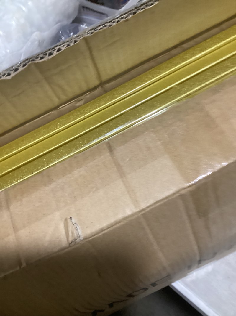 Condition photo showing Good Condition for gawicpy u-shaped metal arched flower rack perfect for wedding decorations and celebrations 7.2 x 4.2 ft wedding arch frame for birthdays, parties, and more (gold)