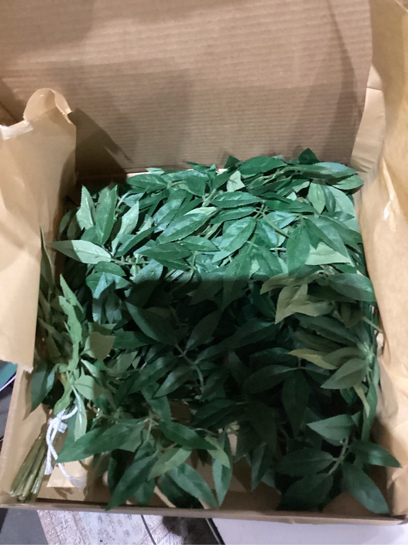 Condition photo showing Good Condition for Ling's Moment Rosa Banksiae Artificial Vines, Pack of 7 Silk Greenery Garlands with Hanging Faux Laurel Leaves for Table Centerpieces, Wedding Arches & Floral Filler Arrangements
