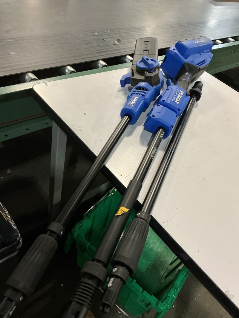 Condition photo showing As Is for kobalt gen4 40-volt 10-in 2.0 ah battery pole saw battery included , charger included