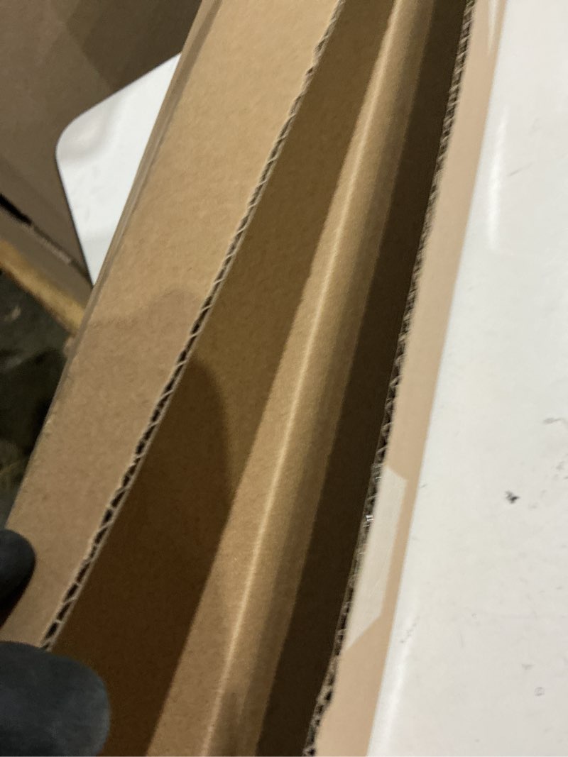 Condition photo showing Good Condition for adjustable 72-144" faux wood curtain rods for window 24-68 ", 1" diameter heavy duty decorative window drapery rod with wood grain leaf finials, farmhouse curtain rod extra long for living room wood grain 1-1/8 inch