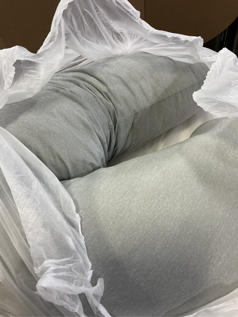 Condition photo showing Good Condition for momcozy j-shaped pregnancy pillow for sleeping with cooling cover – maternity body pillow for pregnant women, side sleeper support for belly, hip & leg, deep grey cooling fabric - deep grey
