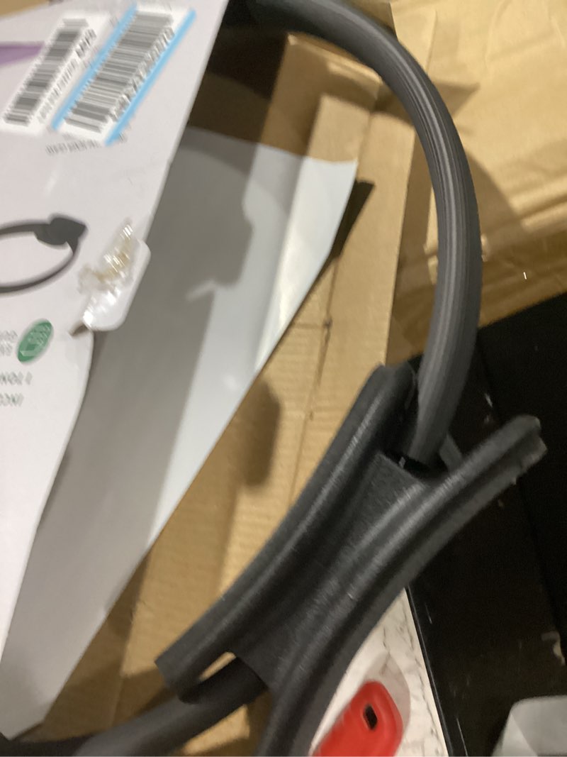 Condition photo showing As Is for gaiam pilates ring fitness circle - lightweight & durable foam padded handles, flexible resistance exercise equipment for toning arms, thighs/legs & core 15" black
