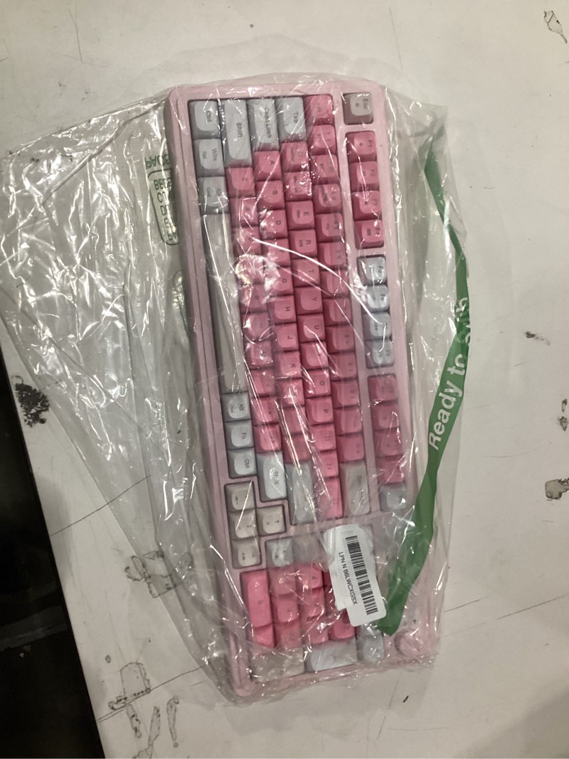 Condition photo showing Good Condition for AULA 99 Key Keyboard, Wireless Gaming Keyboard Bluetooth Computer Keyboards Creamy Cute with Number Pad RGB Backlit Tri-Mode BT/2.4GHz/USB-C - Pink