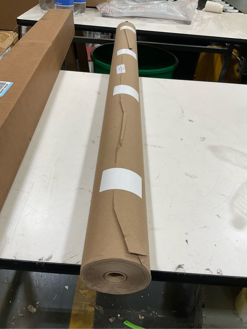 Condition photo showing New/Like New for brown kraft paper roll 48" x 1800" (150 feet) - usa-made thick brown wrapping paper 50lb thickness for packing, moving, shipping, crafts/arts - 100% recycled natural craft material by idl packaging brown 48"x150' (#50 thick) pack of 1