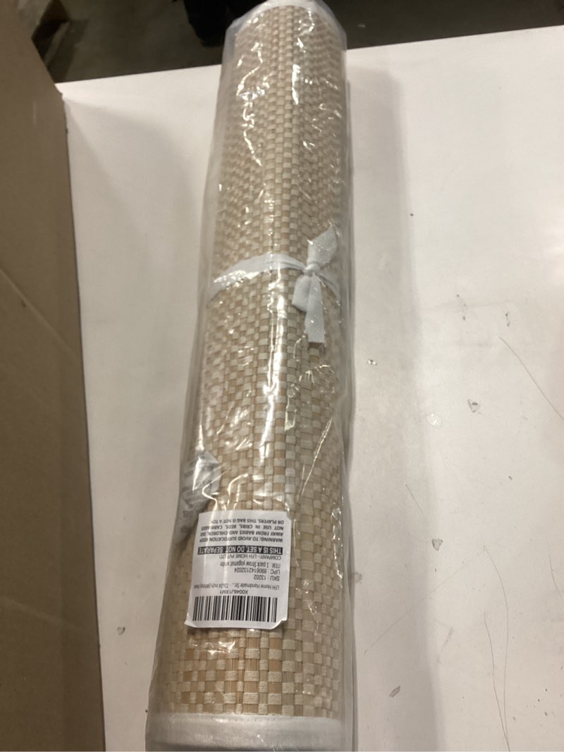 Condition photo showing New/Like New for LFH Home Handmade Straw Yoga Mat For Exercise, Workout, Fitness - Perfect Heavy Quality Eco Friendly Natural Straw Reversible Yoga Mat for Men & Women - 72x24 Inch White