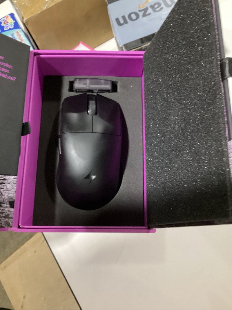 Condition photo showing New/Like New for ATK Blazing Sky F1 V2 Wireless Gaming Mouse, 39 g, PAW3950 Ultra Sensor, Nordic 54L15 MCU, Optical Switches, Dual 8K, Dual-Mode 2.4G/Wired, 250H Battery (Ultimate, Black) Black Ultimate